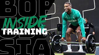 TORE TORHÜTER KRAFTTRAINING SPIELFORMEN 🏋️‍♂️  Inside Training Woche 2  FohlenInsights [upl. by Ecnarretal]