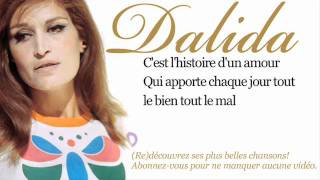 Dalida  Histoire dun amour  Paroles Lyrics [upl. by Aric]