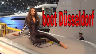 boot Düsseldorf  Superjachten Bootsmesse boot Düsseldorf auf Messe Düsseldorf [upl. by Eulalie]