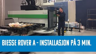 Biesse Rover  installasjon av cnc maskin [upl. by Luamaj]