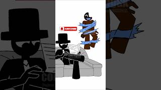 Good afternoon scary Brud x normal Black incredibox sprunki animation art shorts [upl. by Durtschi]