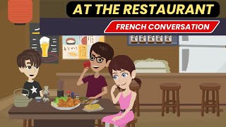 At the Restaurant Conversation in French [upl. by Ardnaxela]