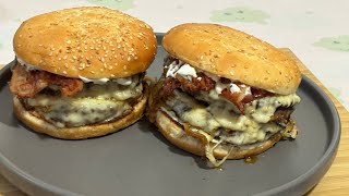 Homemade Cheeseburger with Crispy Bacon – Better than a Restaurant [upl. by Layor]