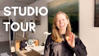 Art Studio Tour  Tour my new art studio in San Francisco [upl. by Litta]