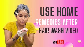 use real sound hair wash video home made shampoo week me 1 baar use kare ankita gautamlonghair [upl. by Eoz569]