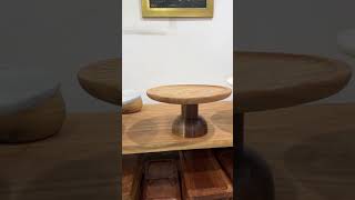 Handcrafted wooden and marble cake stands woodenfurniture cakedecorating homedecor woodcrafts [upl. by Anoj739]