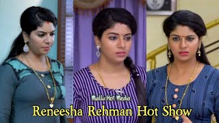 Mallu Serial Actress Reneesha Rahiman Hot Show  Mallu Hot Media [upl. by Ki257]