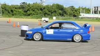 Evo Racing Evo 7 vs Evo 3  Drag and Wind Tobago 2015 alternate view [upl. by Oster75]