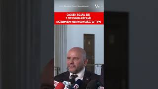 Gosek ściął się z dziennikarzami Rozumiem nerwowość w TVN [upl. by Schaeffer251]