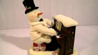 HALLMARK ANIMATED 2005 JINGLE PALS SNOWMAN PLAYING PIANO [upl. by Selfridge]