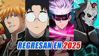 🤩 ANIMES QUE REGRESAN EN 2025  Rincón Otaku [upl. by Neitsabes]