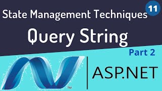 Query String in Aspnet  State Management Techniques  Aspnet Tutorial [upl. by Humble]