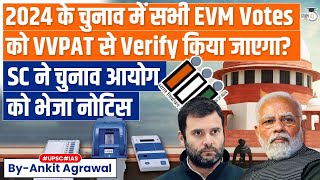 Lok Sabha Elections 2024 Highlights SC Notice to ECI on Plea for 100 EVM VotesVVPAT Verification [upl. by Bennett241]