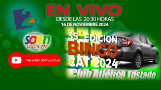 35º BINGO DE CLUB ATLETICO TOSTADO [upl. by Ahsenor]