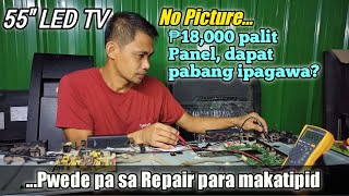 HOW TO REPAIR NO PICTURE W SOUNDS AND BACKLIGHT  TCL  LED55P6US [upl. by Nelrac]