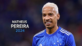 Matheus Pereira 2024 ● Cruzeiro ► Amazing Skills Goals amp Assists  HD [upl. by Aerdnahs]