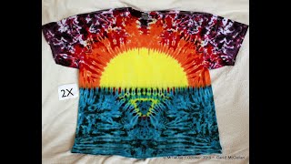 Tie Dye a Sun Set on the Ocean tee [upl. by Hike409]