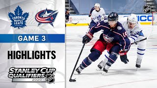 NHL Highlights  Maple Leafs  Blue Jackets GM3  Aug 6 2020 [upl. by Mikeb]