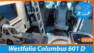 Campervan Tour  Westfalia Columbus 601 D  with popup roof  4 berths  Made in Germany [upl. by Kinata]