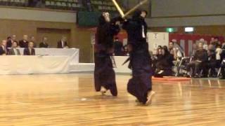 SlowMotion  OSAWAs M vs SHIGEMATSU  12th All Japan KENDO 8DAN holders Championship Round 1 11 [upl. by Haldane]