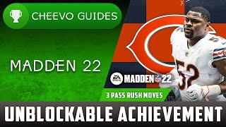 MADDEN NFL 22  Unblockable  Achievement  Trophy Guide Xbox How to Use Pass Rush Moves [upl. by Althea]