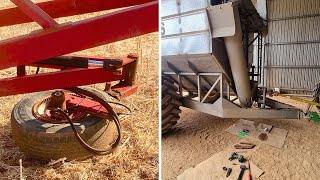 7 The Absolute Carnage Continues  Snapped Shaft On The Chaser Bin  Wheat Harvest Australia 2023 [upl. by Ttoile]