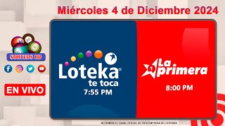 Loteka y la Primera en vivo 🎰  Miércoles 4 de Diciembre 2024– 755 PM [upl. by Ocker49]