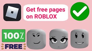 Get free faces on Roblox for everyone Easy Guidequot [upl. by Jolyn548]