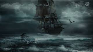 Creaky Wooden Pirate Ship Ocean Sounds for Relaxing Deep Sleep Studying Meditation Stress Relief [upl. by Eillod311]