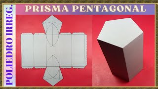 COMO HACER UN PRISMA PENTAGONAL  Pentagonal prism [upl. by Jorey]