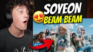 GIDLE 전소연JEON SOYEON  삠삠 BEAM BEAM Official Music Video  REACTION [upl. by Cornelie]