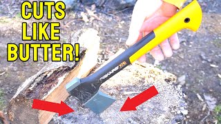 Fiskars Hatchet x7 Unleashed The Ultimate Tool for splitting wood [upl. by Nairbo539]