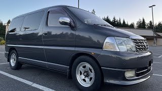 1995 Toyota Granvia Hiace KCH16 van turbo 4WD full time 30L diesel 1KZTE [upl. by Dagney491]