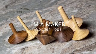 Making wooden spinning tops [upl. by Peg]