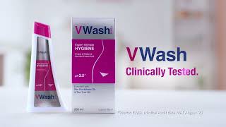 VWash Expert Intimate Hygiene  Paraben Free  Clinically Tested  HIN 06 [upl. by Nodnas]