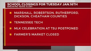 More school closings for Jan 16 2024 [upl. by Aztin]