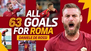 DANIELE DE ROSSI 💛❤️  TUTTI I 63 GOL CON LA ROMA 🐺 [upl. by Aleahc]