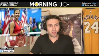 Morning Jo  Jonah reacts to Emma Raducanu Wins 2021 US Open 1st Career Grand Slam Title [upl. by Nordek]