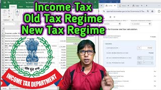 Income Tax Old Regime vs New Regime  Income Tax Old Regime Calculation  Income Tax [upl. by Kessler]