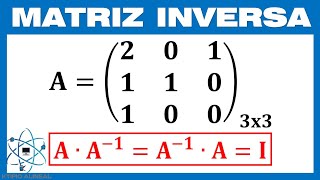 Matriz Inversa 3x3 por Definición [upl. by Lessard]