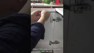 push hinges door  how to installation Push open door and soft close hinge SYSTEM temax PM100 [upl. by Natsreik975]