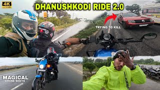 😳 Last Land of India Dhanushkodi 20 🇮🇳  Road Rage with Car ❌  Tamil motovlogger Collab ✅ [upl. by Caldeira]