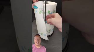 Forma correta de utilizar o papel toalha no suporte shorts curiosidades dicas lifehacks [upl. by Frost814]