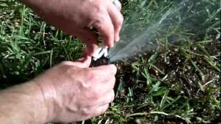 How to adjust Hunter PGP gear drive rotor  Sprinkler Repair [upl. by Ylloj]