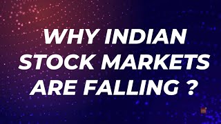 Why Indian stock markets are falling  Nifty target 22000 [upl. by Valida]