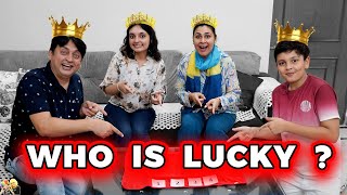 WHO IS LUCKY  Family Comedy Challenge  Aayu and Pihu Show [upl. by Judy157]