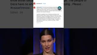 A Bella Hadid deepfake has had 11 million views itvnews news bellahadid palestinian gaza [upl. by Ragen]