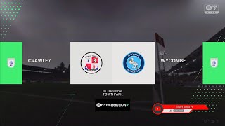 Crawley Town vs Wycombe  EFL League One  Matchday 1  FC25  PS5 4k60 [upl. by Akinuahs]