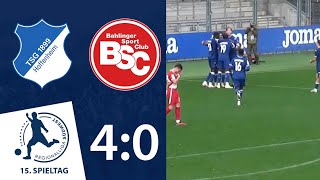 Hoffenheimer überrennen den Bahlinger SC  TSG 1899 Hoffenheim II  Bahlinger SC 15 Spieltag RLSW [upl. by Taryne837]