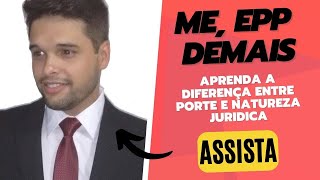 Porte Empresarial e Natureza Jurídica  Entenda as diferenças [upl. by Bysshe]